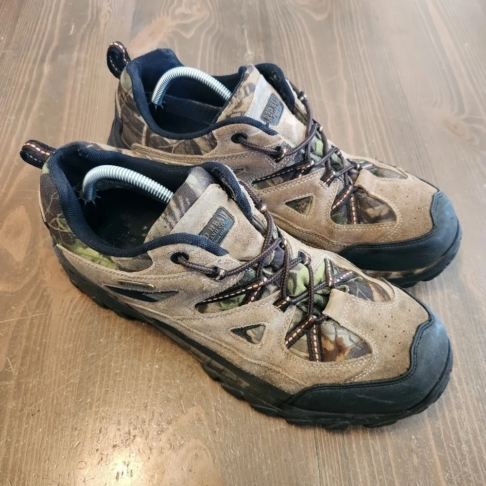 RED HEAD Brand Granite Peak Waterproof Hikers, Men's Sz 12 Tan Brown & Camo